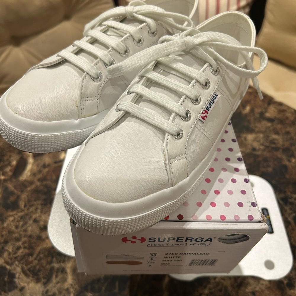 Superga 2750 Women’s Classic Local Nappa Leather Sneakers (Size 7.5)